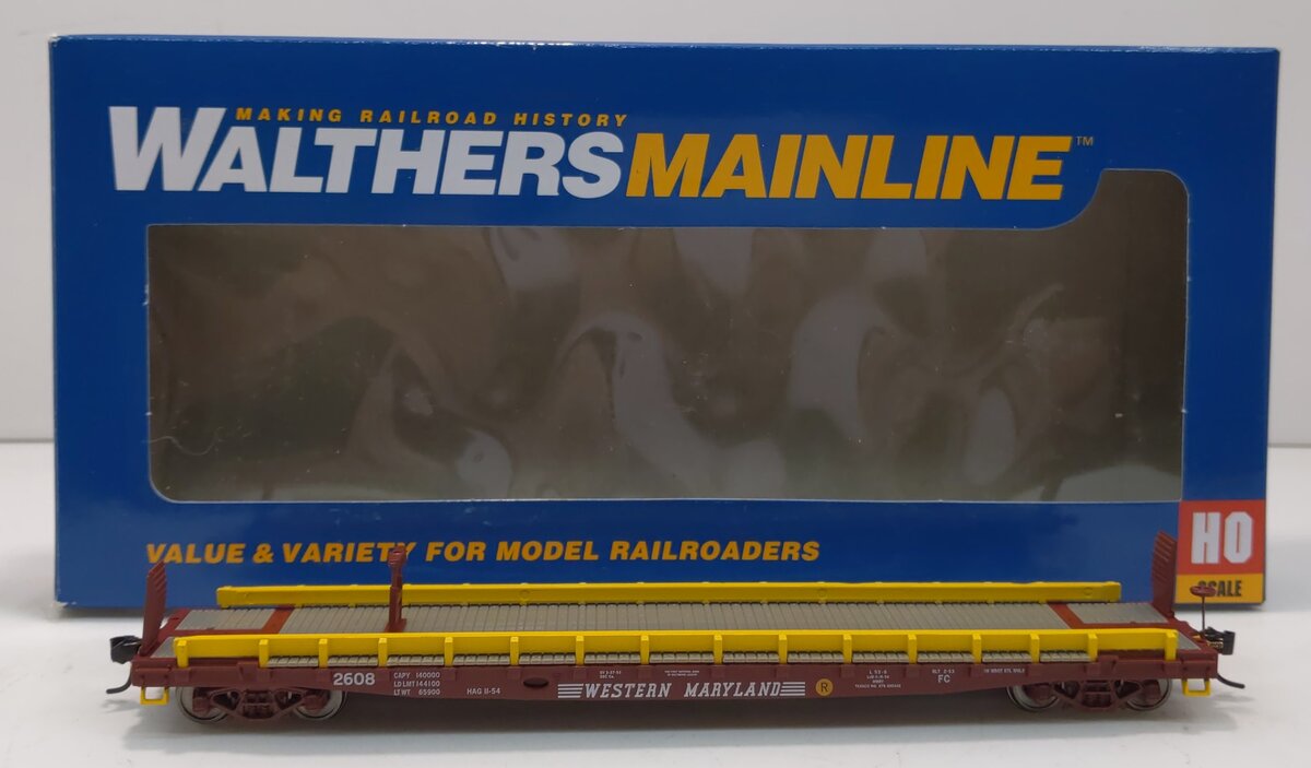 Walthers 910-5145 HO WM 53' GSC Piggyback Service Flatcar RTR #2608