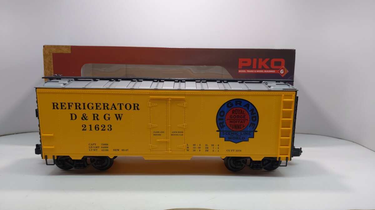 Piko 38826 G Denver & Rio Grande Western Steel Reefer Moffat Logo #21623