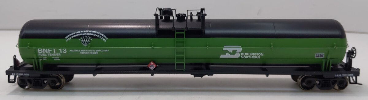 Athearn 73753 HO Burlington Northern Fuel Tender 62' Tank Car #13