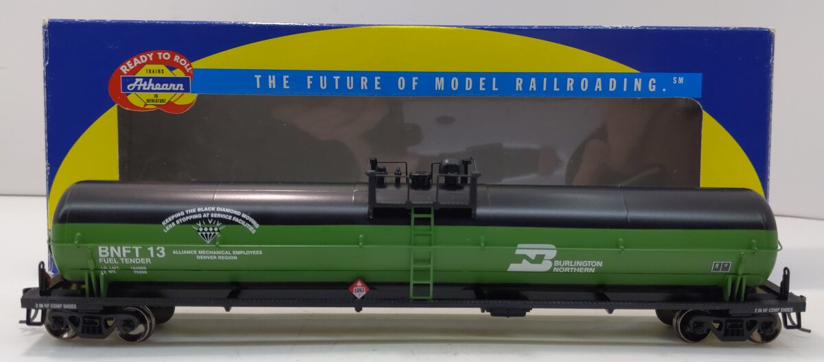 Athearn 73753 HO Burlington Northern Fuel Tender 62' Tank Car #13