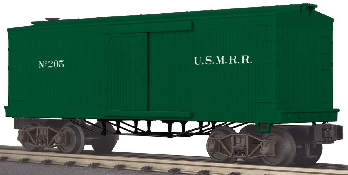 MTH 30-74667 O Gauge US Military Railroad 19th Century 34' Boxcar #205