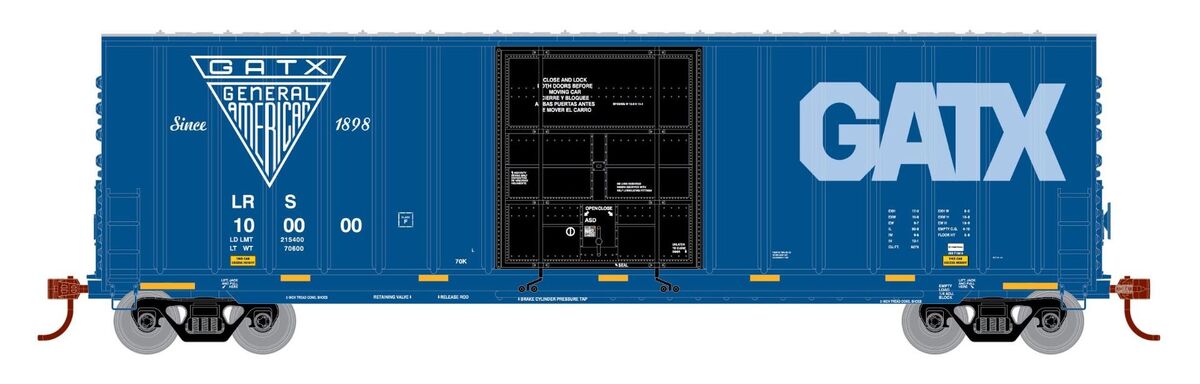 Roundhouse 1518 HO Laurinburg & Southern 50' Ext Post Hi-Cube Boxcar #100000