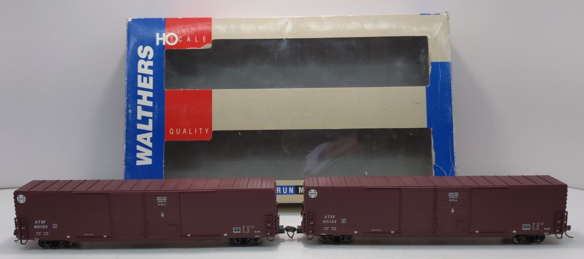 Walthers 932-23588 HO Santa Fe PS 60' Double Door Auto Box Car (Pack of 2)