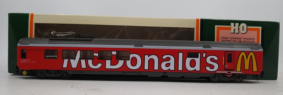 HAG 鉄道模型 McDonald'sロゴ入り HAG 499 HO McDonald's Restaurant Wagon Model Train – Trainz