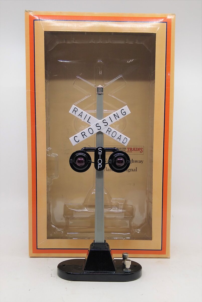 MTH 11-90116 #154 Highway Flashing Signal Crossbucks