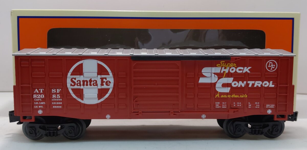 Lionel 6-82085 O Santa Fe Waffle-Sided Boxcar