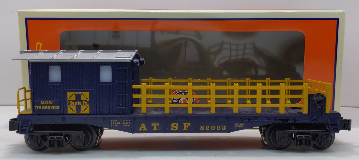 Lionel 6-82093 O Gauge Santa Fe Tie Work Car