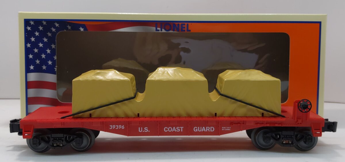 Lionel 6-39396 O Scale US Coast Guard Flatcar w/Load