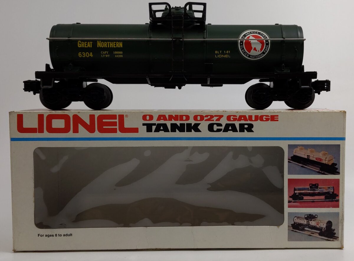 Lionel 6-6304 O Famous American Railroad Great Northern Single Dome Tank Car