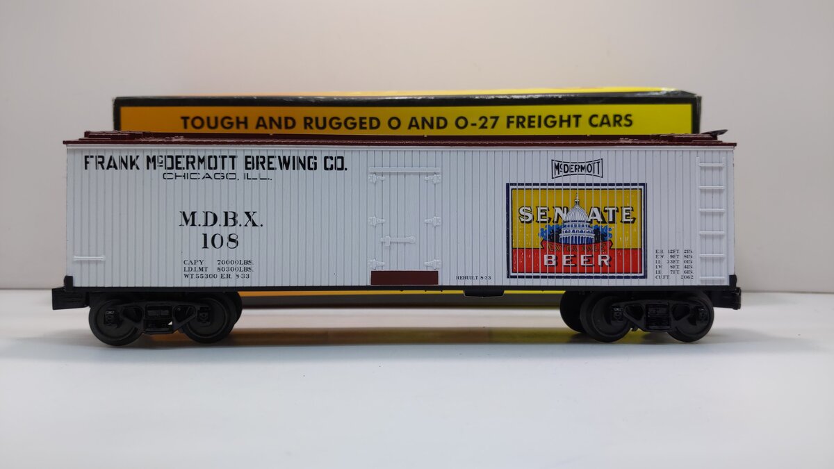 MTH 30-78166 Senate Beer Reefer Car #108