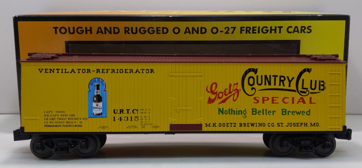 MTH 30-78163 O Goetz Brewing Reefer Car #14315