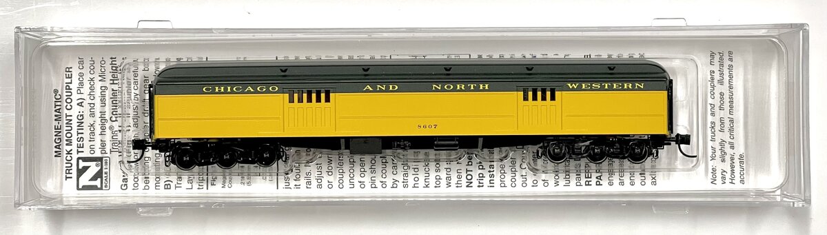 Micro-Trains 14700430 N Chicago & North Western Heavyweight Baggage Car #8607
