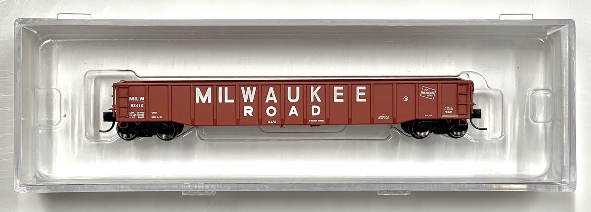 Trainworx Inc 25234-05 N Scale Milwaukee Road 52' 6" Gondola #92412