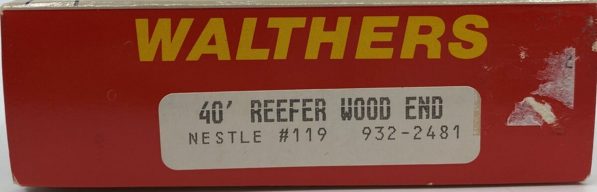 Walthers 932-2481 HO M.L.K.X Refrigerator Wood End Box Car #119 Kit