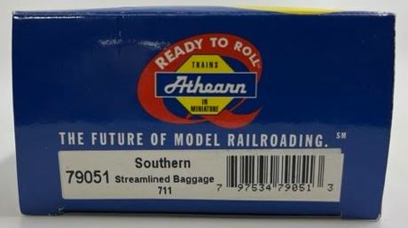 Athearn 79051 HO Scale Southern Streamline Baggage Car #711