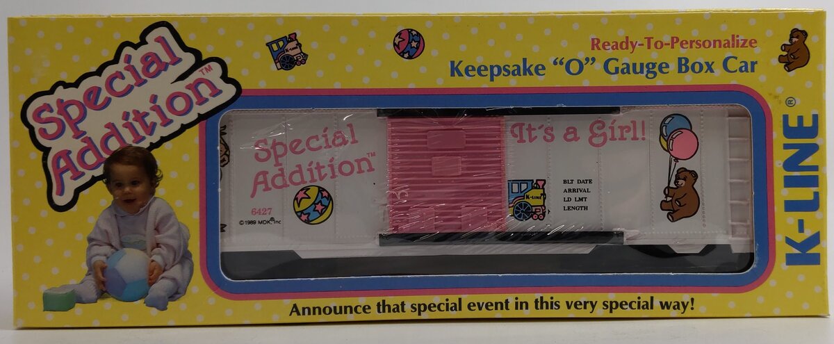 K-Line K6427 O Gauge It's a Girl! Boxcar