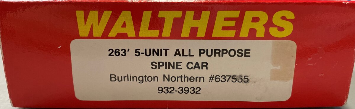 Walthers 932-3932 HO Burlington Northern Spine Car Kit #637555