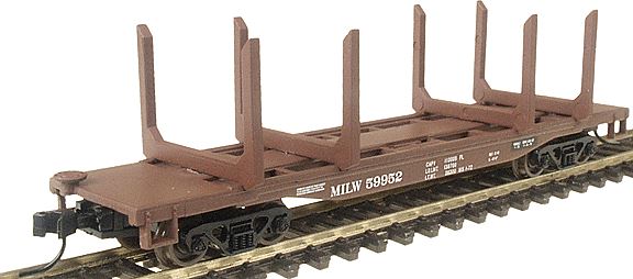 Walthers 932-8857 N Scale MILW 45' Logging Flat Car #59952