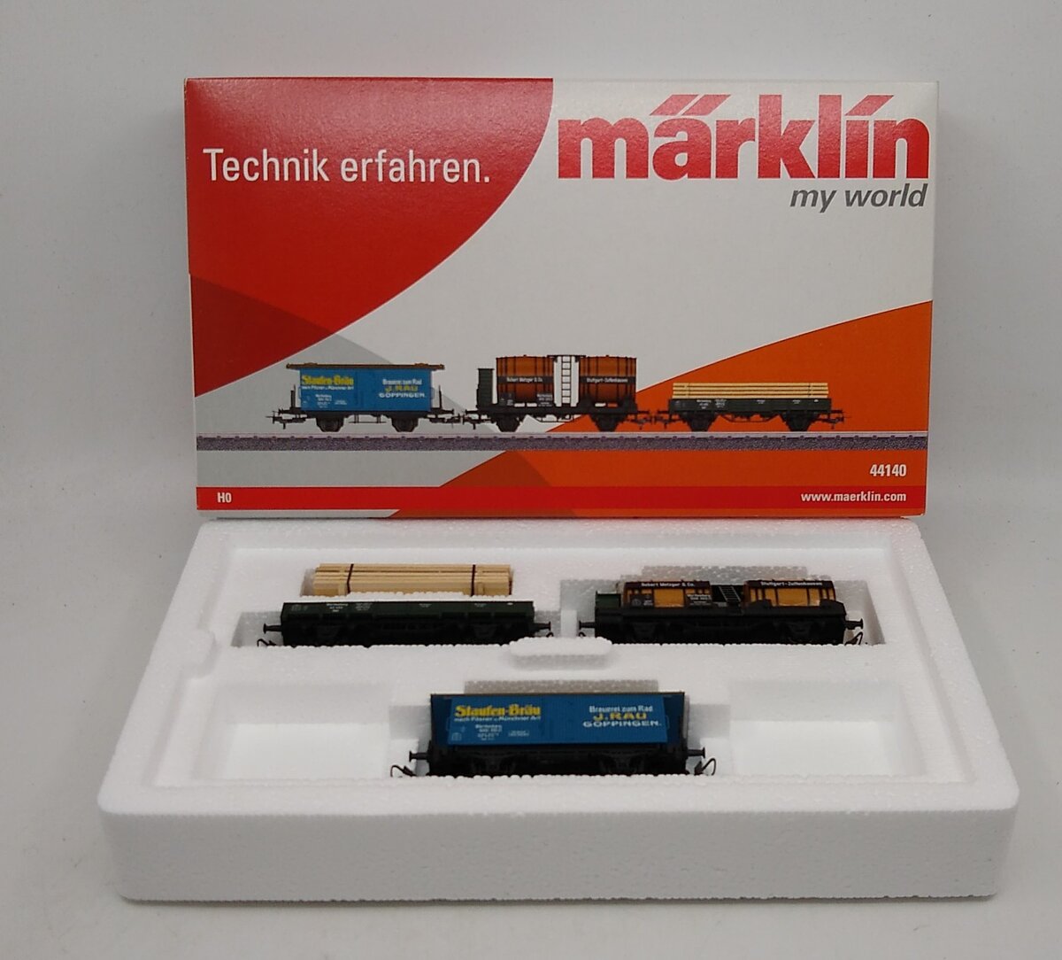 Marklin 44140 HO Royal Wurttemberg Railways 3-Car Freight Set