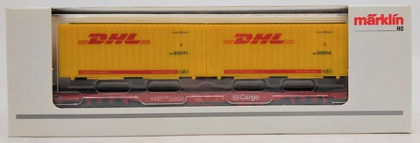 メルクリン HO 47705 貨車　DHL Marklin 47705 HO DHL Container Car DB AG – Trainz