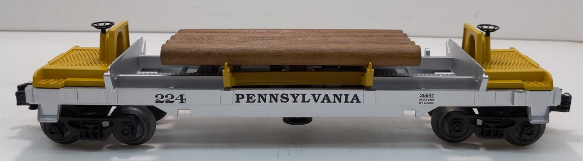 Lionel 6-26841 O Pennsylvania Railroad Log Dump Car #224