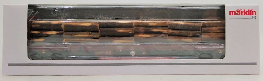 Marklin 47008 DB AG Wood Transport Car w/Load