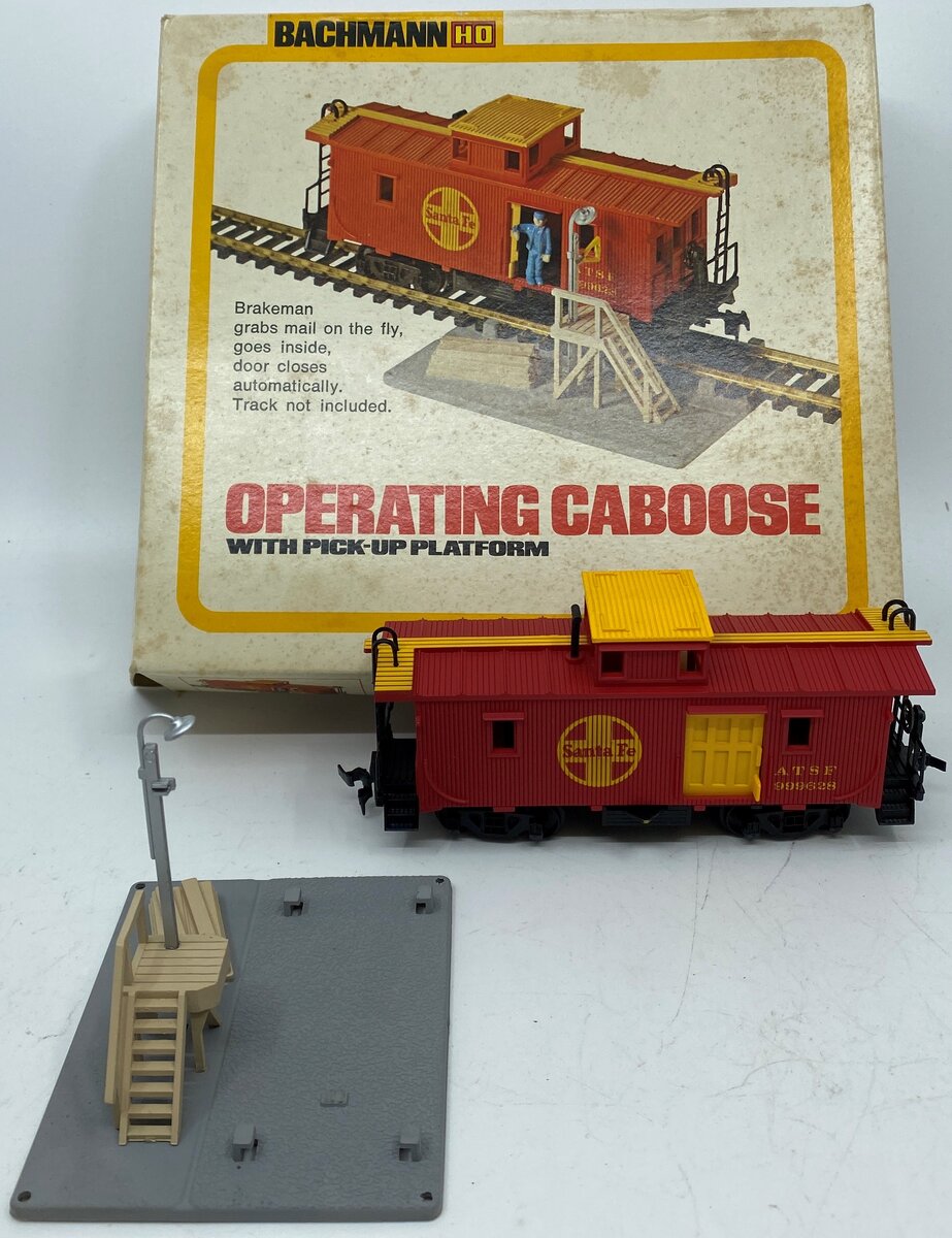 Bachmann 1428 HO Santa Fe Operating Caboose w/Pick-Up Platform #999628