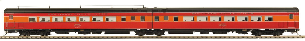MTH 80-60008 HO Scale Southern Pacific Articulated Passenger Cars (Set of 2)