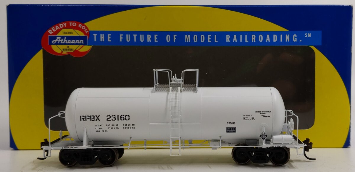Athearn 96107 HO Scale RPBX 40' UTC 13K Acid Tank Car #23160