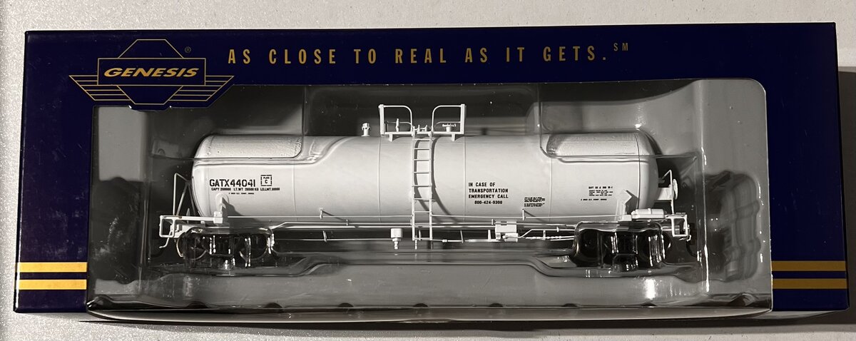 Athearn G96509 HO Scale GATX-White 20K Gallon Tank Car #44041