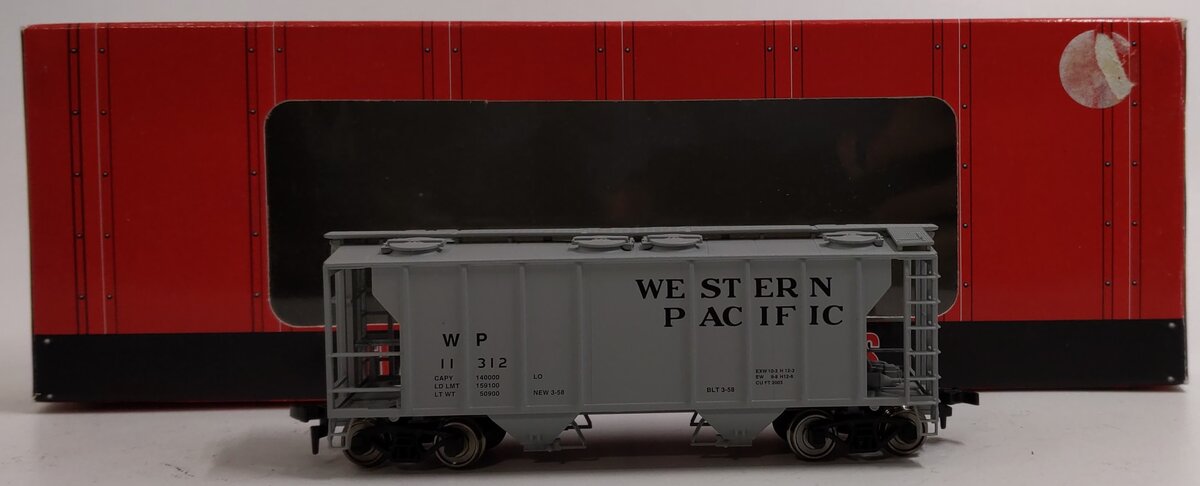 Atlas 1820 HO Scale Western Pacific PS-2 2 Bay Covered Hopper #11312