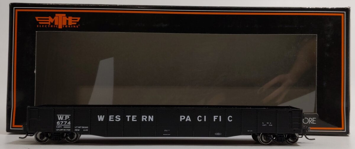 MTH 80-72017 HO Scale Western Pacific 70-Ton Mill Gondola Car #6774