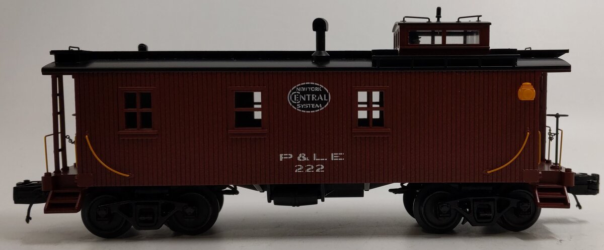 MTH 20-91596 O Gauge Pittsburgh & Lake Erie 35' Woodsided Caboose #222