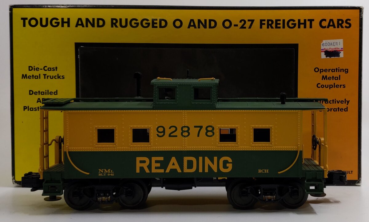 MTH 30-7733 O Reading Steel Caboose #92890
