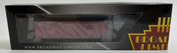 Broadway Limited 6581 N Scale Union Stock Yards Stock Car with Hog Sounds