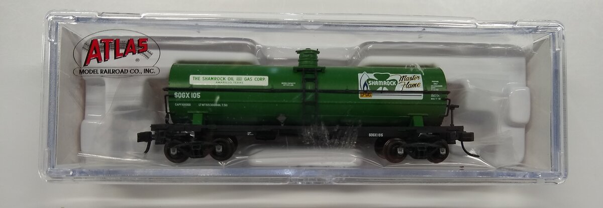 Atlas 50004729 N Shamrock Oil Gas Corp. SOGX 11000 Gallon Tank Car #105