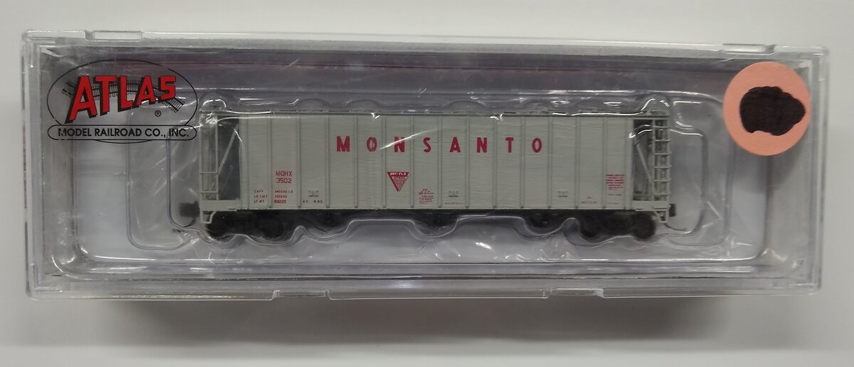 Atlas 50004022 N Monsanto 3500 Dry-Flo 3-Bay Covered Hopper #3502