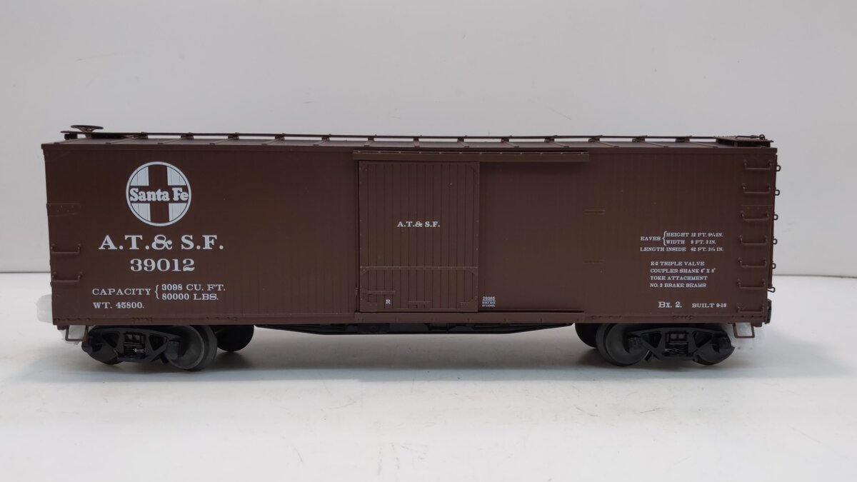 Lionel 6-29385 O Atchison Topeka Santa Fe Double-Sheathed Boxcar #39012