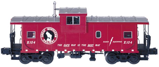 Atlas 6603-2 Great Northern Extended Vision Lighted Caboose #X104 (3 Rail)
