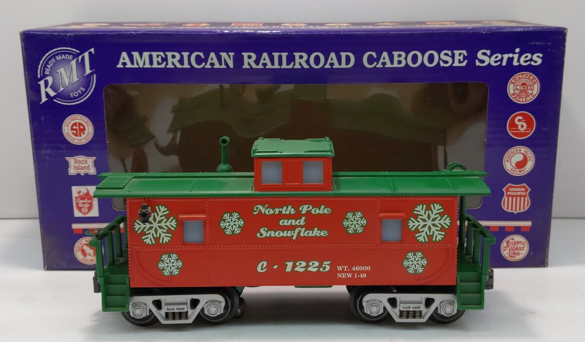RMT CAB501 Christmas Lighted Caboose w/ Marker Lights & Figure