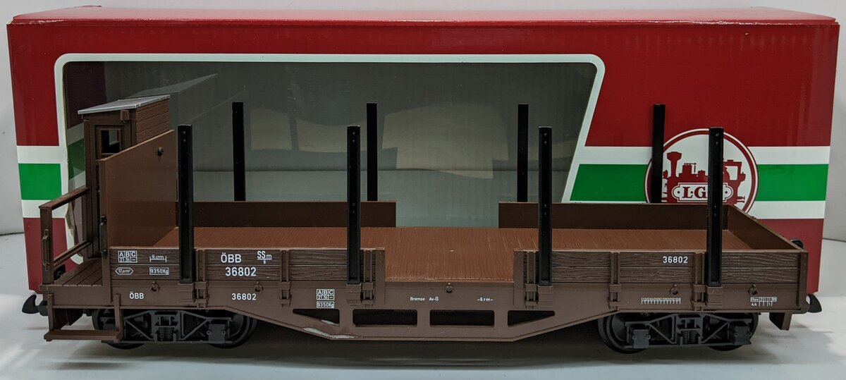 LGB 43620 G Scale ÖBB Low-Side Gondola w/ Brakemans Cab