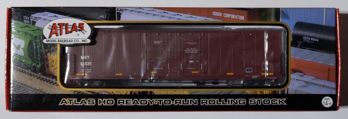 Atlas 20000775 HO Scale M&ET 53' Evans Plug Door Boxcar #13531
