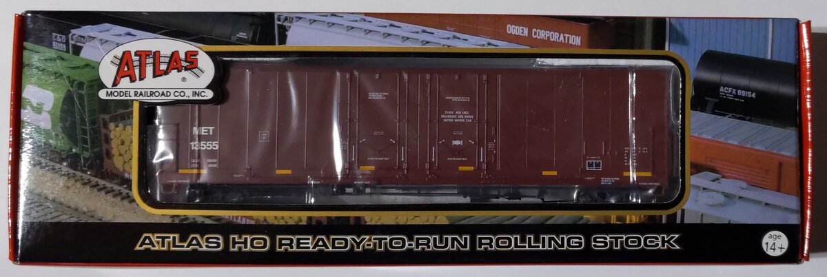 Atlas 20000776 O Gauge M&ET 53' Evans Plug Door Boxcar #13555