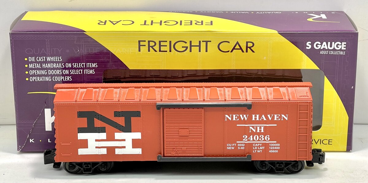 K-Line K511-003 S Gauge New Haven Boxcar