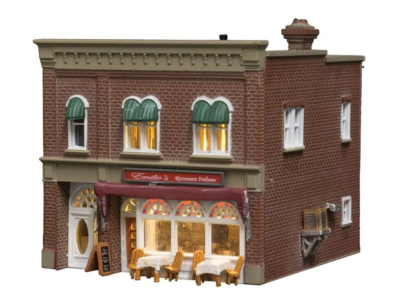 Woodland Scenics BR4945 N Built-&-Ready Emilio's Italian Restaurant Building