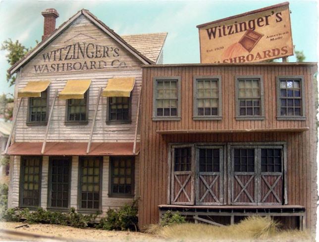 Bar Mills O Scale Witzinger's Washboard Co.Building Laser Cut Kit