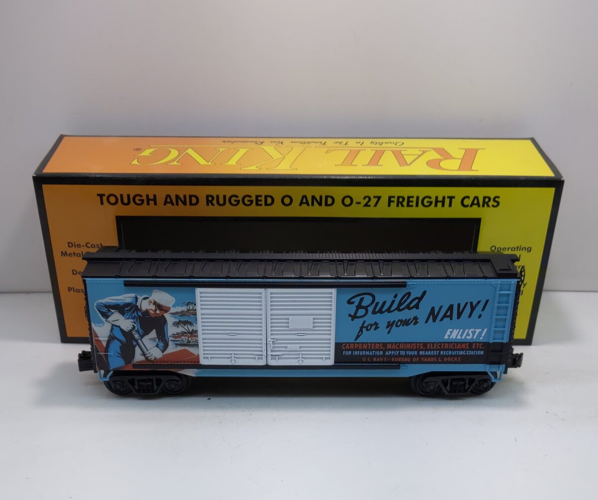 MTH 30-74940 O U.S. Navy 40' Double Door Box Car