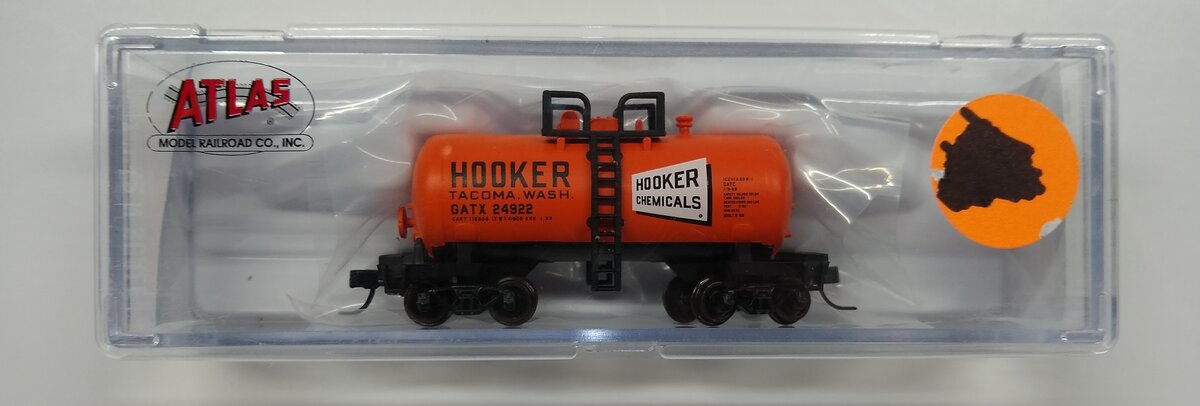Atlas 50005007 N Hooker Chemicals Beer Can Tank Car GATX #24922