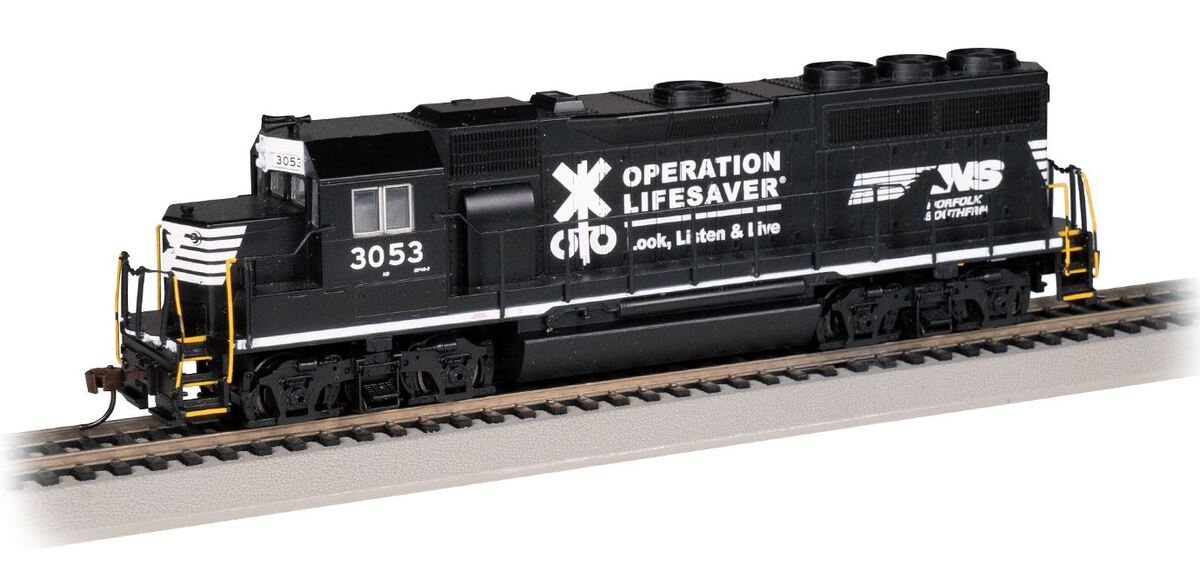 Bachmann 63535 HO NS Operation Lifesaver EMD GP40 Diesel Locomotive #3053