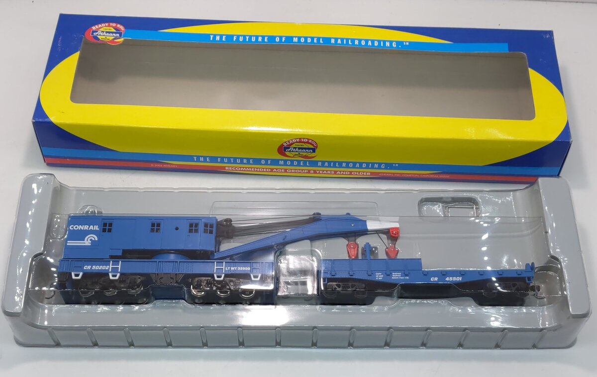 Athearn 7530 HO Conrail 250Ton Crane with Tender